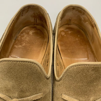 クロケット&ジョーンズ ローファー タッセルローファー ガーンジー スエード ブラウン サイズ7.5 CROCKETT&JONES GUERNSEY 約26.0cm【AFC41】