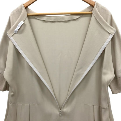美品◆ファビアナフィリッピ 半袖ワンピース アイボリー レディース サイズ44 Fabiana Filippi 【AFB46】