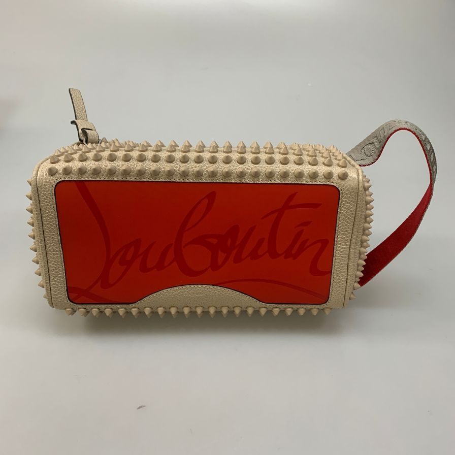 クリスチャンルブタン セカンドバッグ ブラスター スタッズ レディース グレージュ Christian Louboutin【AFE4】