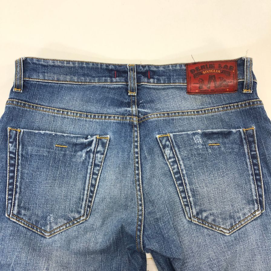 シビリア デニム パンツ Denim Lab パッチワーク加工 メンズ サイズ31 インディゴ SIVIGLIA 【AFB7】