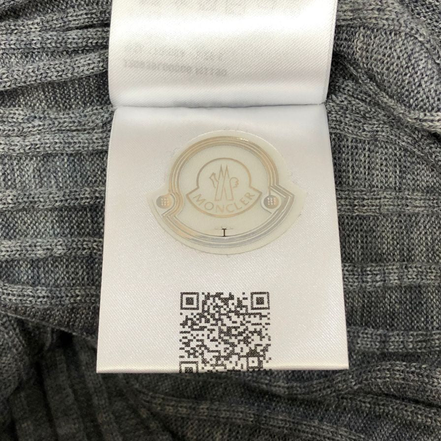 極美品◆モンクレール 24AW ニットワンピース ABITO TRICOT グレー レディース サイズS J20939L00008 MONCLER 【AFB9】