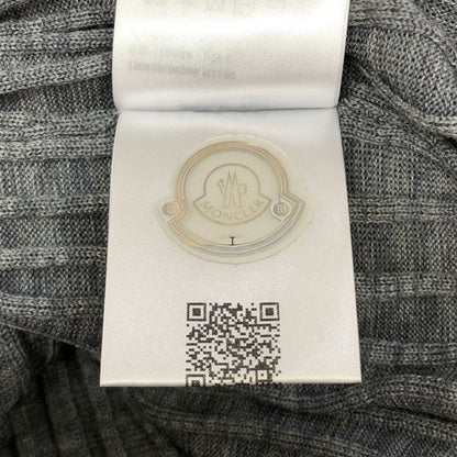 極美品◆モンクレール 24AW ニットワンピース ABITO TRICOT グレー レディース サイズS J20939L00008 MONCLER 【AFB9】