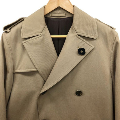 極美品◆ラルディーニ コート トレンチコート ウール ベージュ サイズ42 メンズ LARDINI 【AFB46】