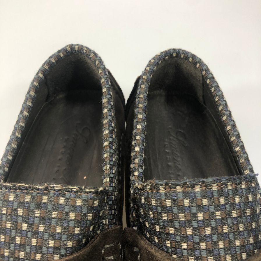 シモーネ マリオッティ  コイン ローファー サイズ不明 総柄 SIMONE MARIOTTI 約25.0cm【AFD2】