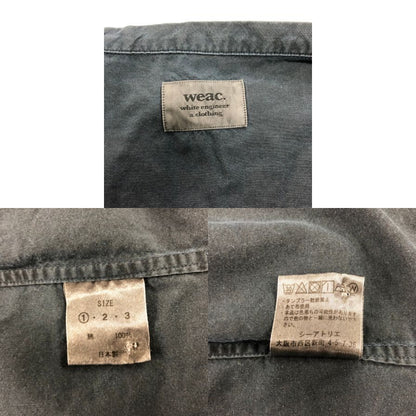 中古◆ウィーク シャツ バンドカラー サイズ1 ブラック系 メンズ weac. 【AFB39】