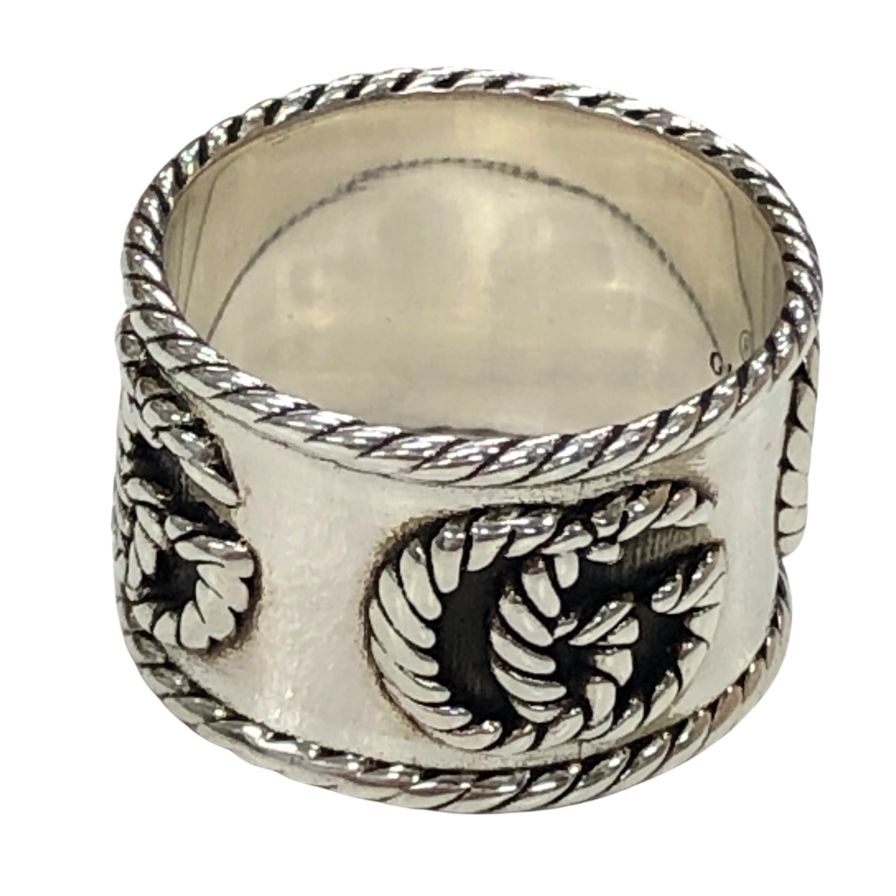 グッチ リング GGロゴ SV925 メンズ サイズ17号 GUCCI【AFI7】