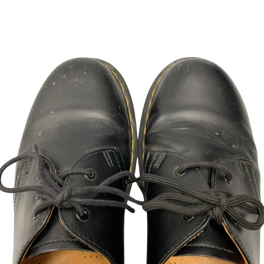 中古◆ドクターマーチン レザーシューズ 3ホール プレーントゥ 1461 メンズ サイズUK6 ブラック Dr.Martens 約24.5cm【AFC34】