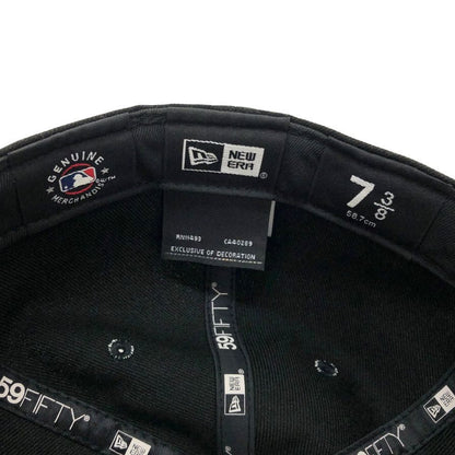 ニューエラ ベースボールキャップ ニューヨークヤンキース 59FIFTY ブラック 58.7cm ユニセックス NEW ERA【AFI1】