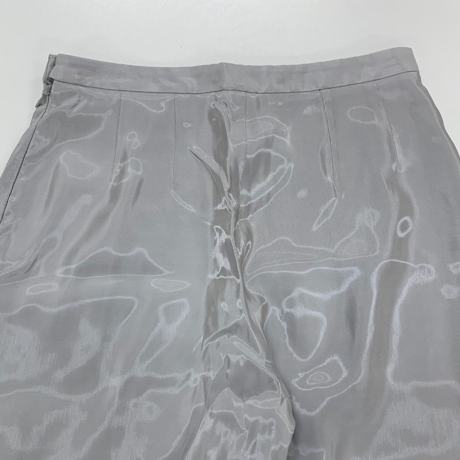 ジョルジオアルマーニ パンツ サイドジップ グレー レディース  サイズ38 GIORGIO ARMANI 【AFB35】