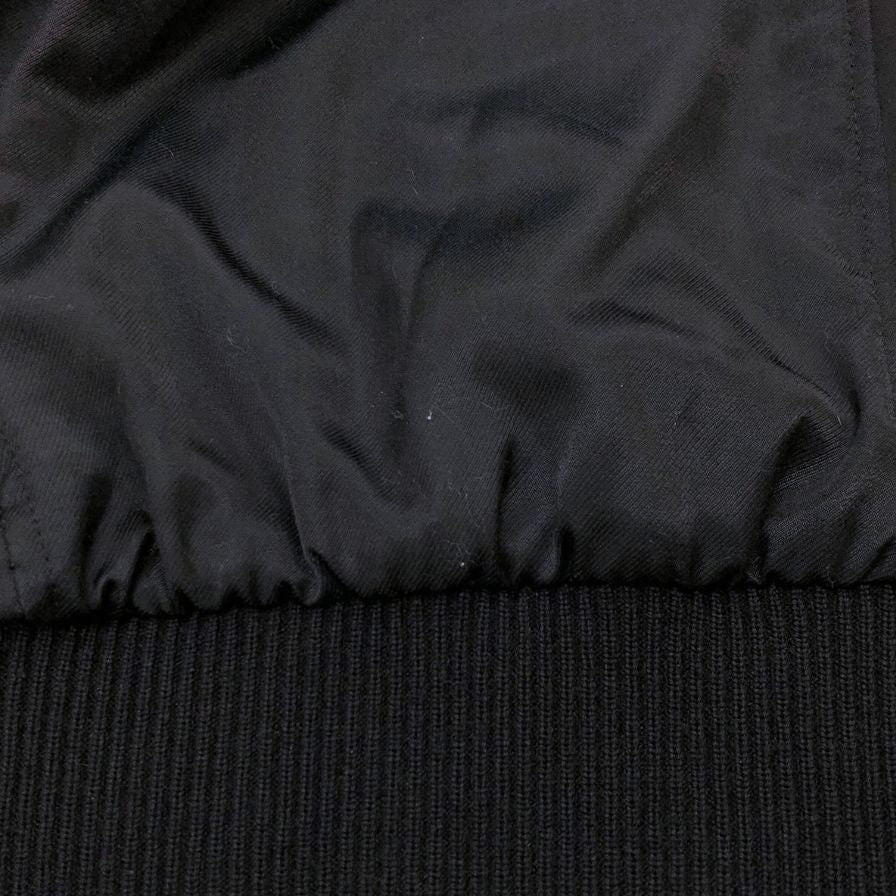 極美品◆サンローランパリ 19SS ビーズロゴ テディジャケット ブルゾン レディース サイズ40 ブラック  SAINT LAURENT PARIS 【AFB46】