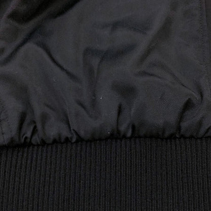 極美品◆サンローランパリ 19SS ビーズロゴ テディジャケット ブルゾン レディース サイズ40 ブラック  SAINT LAURENT PARIS 【AFB46】