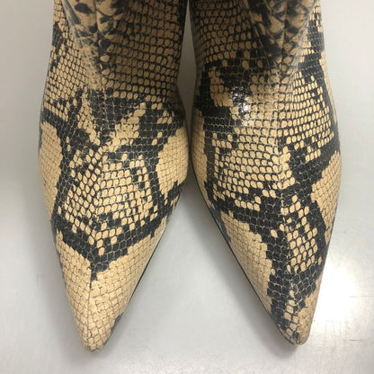 ペリーコ サニー ブーツ SEVILLA パイソン 総柄 ベージュ系 レディース サイズ36 PELLICO SUNNY 約22.5cm【AFD3】