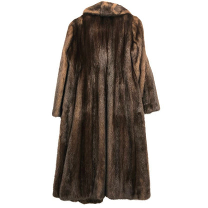 美品◆FUR SALON 高島屋 ファーコート ミンク ロング丈 ブラウン 【AFF22】