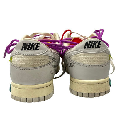 中古◆ナイキ × オフホワイト スニーカー ダンク ロウ DM1602-101 サイズ26.5cm メンズ グレー系 NIKE Off-White DUNK LOW【AFC34】