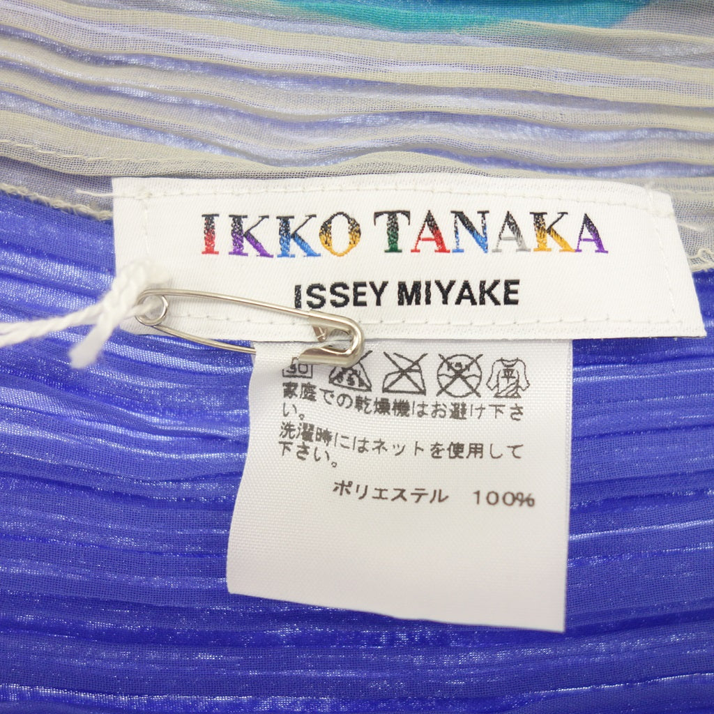 新品同様◆プリーツプリーズ 田中一光 大判ストール 歌舞伎柄 マルチカラー PP62-AD381 PLEATS PLEASE IKKO TANAKA【AFI23】