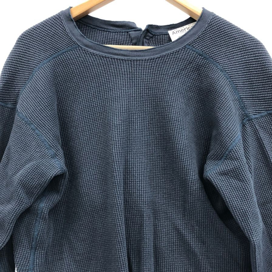 美品◆アメリカーナ サーマルプルオーバー レディース サイズF ブルー AMERICANA 【AFB41】