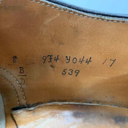 オールデン 539 Vチップ カーフ ブラック US8D メンズ Alden ビジネスシューズ 約26.0cm【LA】【中古】