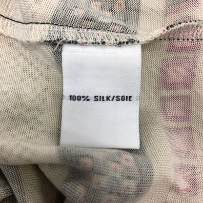 美品◆ダイアンフォンファスティンバーグ カシュクール ワンピース レディース 総柄 サイズ2 DIANE VON FURSTENBERG 【AFB1】