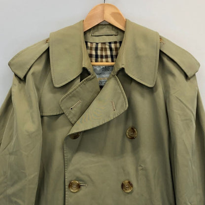 中古◆アクアスキュータム トレンチコート 70S アクア5 イングランド製 カーキ メンズ サイズ表記なし Aquascutum 【AFA11】