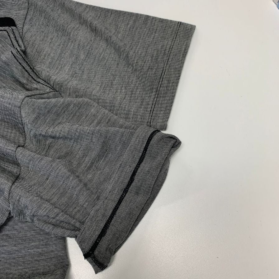 新品同様◆バトナー Tシャツ カットソー ボーダー 半袖 サマーウール bn-26sm-073 ブラック系 メンズ サイズ1 BATONER 【AFB47】