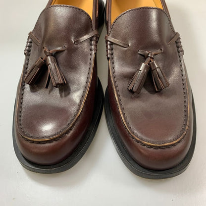 トッズ タッセルローファー カーフ ブラウン サイズ8 メンズ TOD`S 約27.0cm【AFC42】