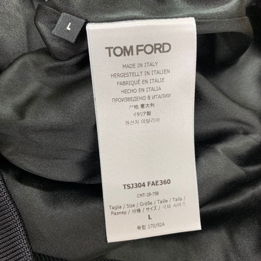 極美品◆トムフォード トップス トレーナー スパンコール メンズ サイズL ブラック TOM FORD 【AFB42】