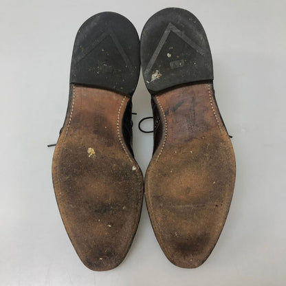 アレンエドモンズ レザーシューズ 内羽根 フルブローグ ガラスレザー ボルドー メンズ サイズ9.5 メンズ Allen Edmonds Chester 約27.5cm【AFC46】