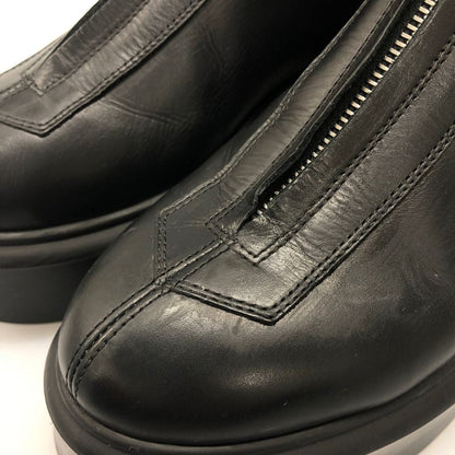 ザ ロウ ジップブーツ フロントジップ レザー ブラック レディース サイズ35.5 THE ROW 約22.0cm【AFD1】