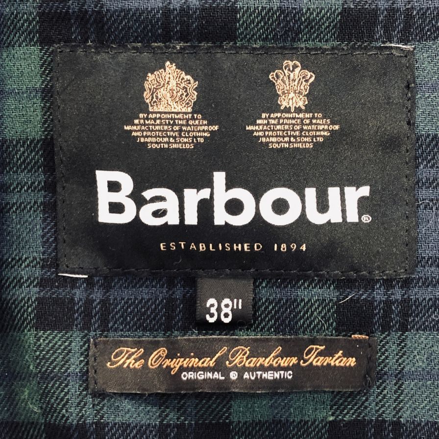 中古◆バブアー  オイルドジャケット 222MWX1277 22AW GAMEFAIR ブラック メンズ サイズ 38 Barbour 【AFA11】