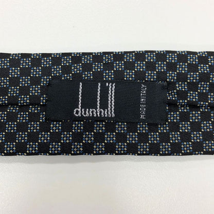 ダンヒル 総柄 ネクタイ ブラック メンズ イタリア製 Dunhill【AFI6】