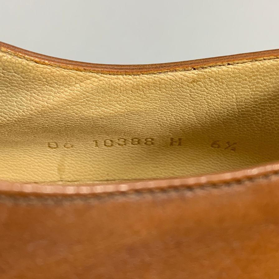 パラブーツ レザーシューズ Uチップ ルソー マロン メンズ ブラウン サイズUK6.5 PARABOOT ROUSSEAU ビジネスシューズ 約25.5cm【LA】【中古】