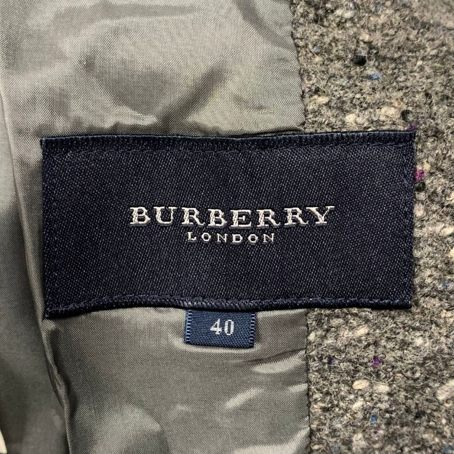 中古◆バーバリー ジャケット コート レディース グレー サイズ40  BURBERRY 【AFB18】