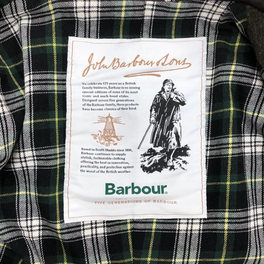極美品◆バブアー コマンダージャケット 125周年記念モデル カーキ サイズS メンズ Barbour 【AFB46】
