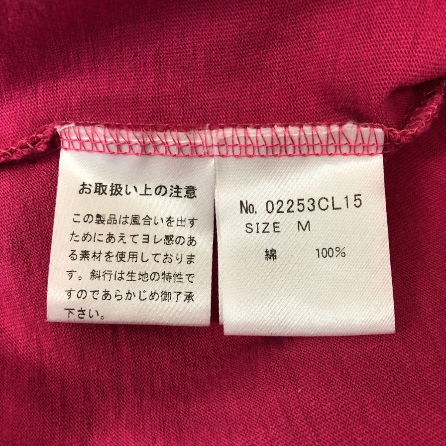 極美品◆ヒステリックグラマー 長袖Tシャツ HYSDEVIL ピンク メンズ サイズM HYSTERIC GLAMOUR 【AFB6】