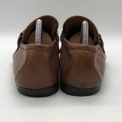 グッチ GG柄 ローファー メンズ ブラウン サイズ38.5 GUCCI 約25.5cm【AFC47】