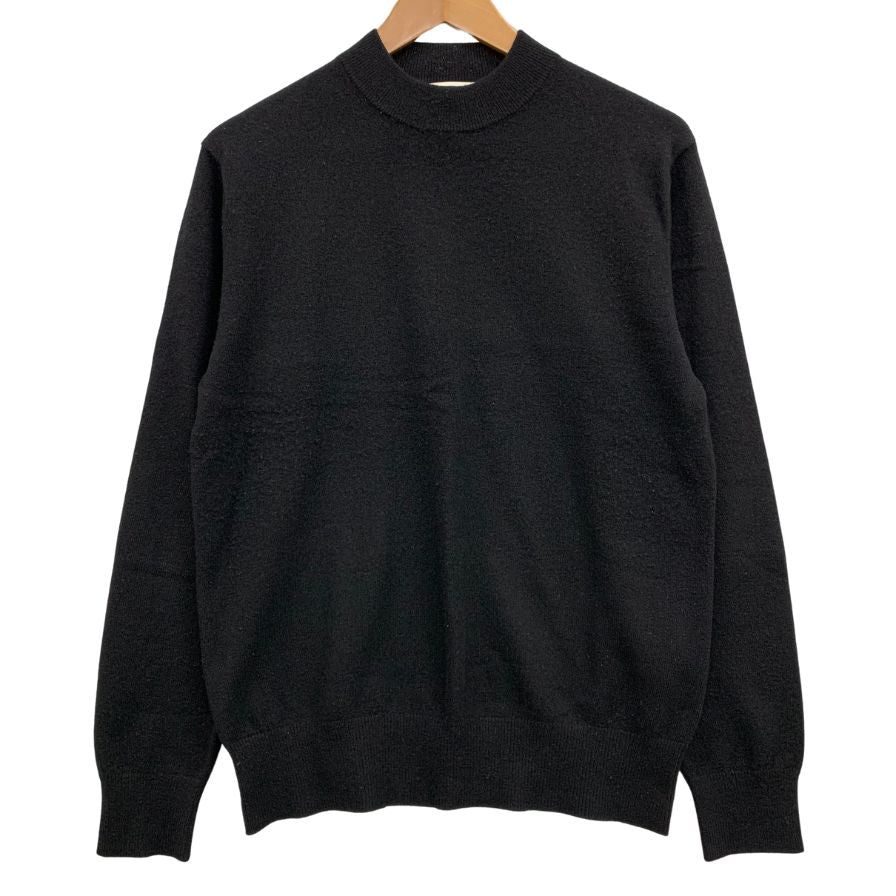 中古◆エディフィス セーター カシミヤ クルーネック メンズ サイズM ブラック EDIFICE CASHMERE 【AFB35】