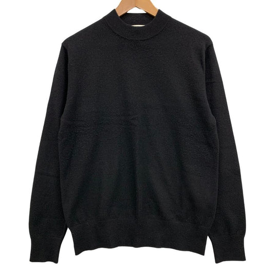 中古◆エディフィス セーター カシミヤ クルーネック メンズ サイズM ブラック EDIFICE CASHMERE 【AFB35】