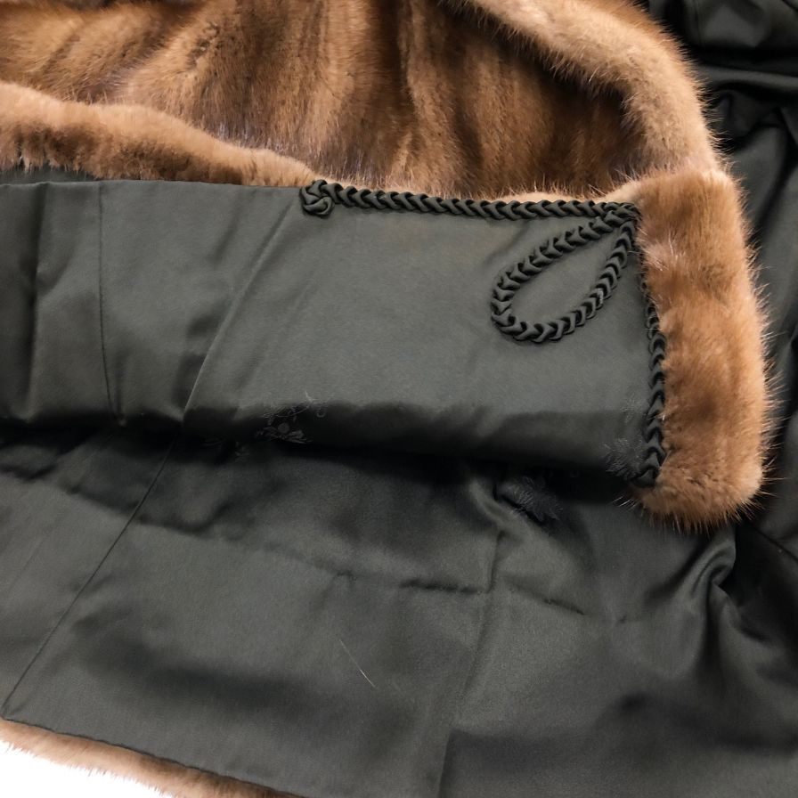 エンバ デミバフミンク ロングコート ネーム入り EMBAS【AFF21】