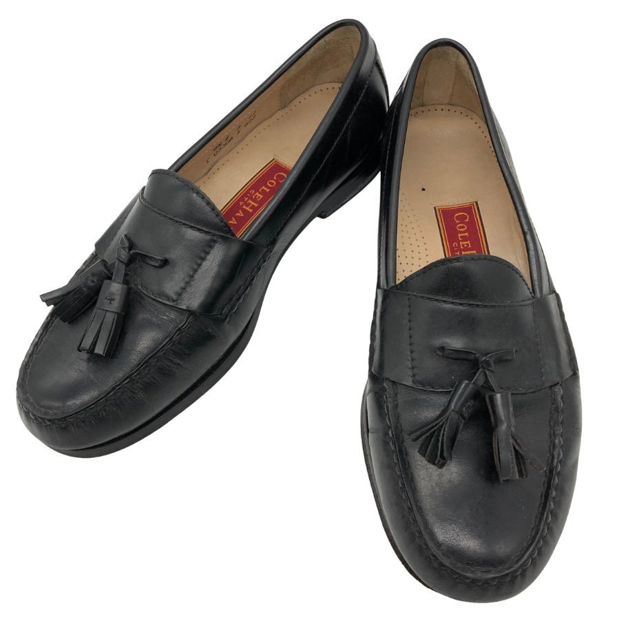 コールハン タッセルローファー ブラック メンズ サイズ8F COLEHAAN 約26.0cm【AFC2】
