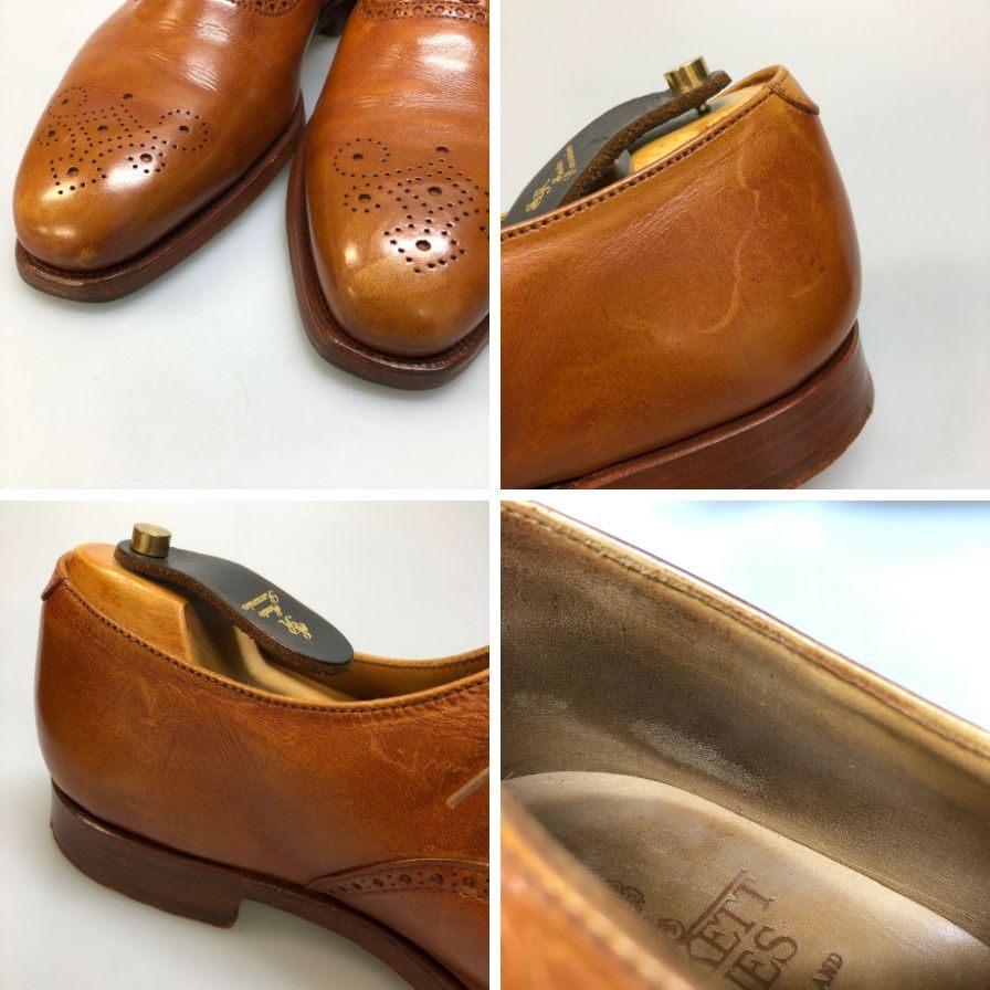 クロケット＆ジョーンズ エッジウェア 5247 X26993 メンズ サイズ 6ハーフ ブラウン CROCKETT&JONES EDGWARE ビジネスシューズ 約25.0cm【LA】【中古】
