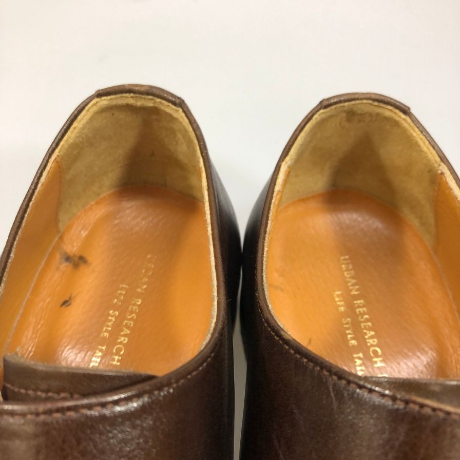 アーバンリサーチ ドアーズ レザーシューズ ダブルモンク 革靴 ブラウン メンズ サイズ7 URBAN RESEARCH DOORS 約25.0cm【AFC4】