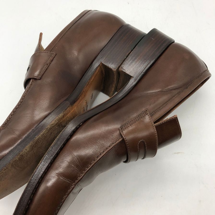 ロベルト ウゴリーニ 5804 コインローファー カーフ UK40ハーフ メンズ Roberto Ugolini 約25.5cm【AFC5】