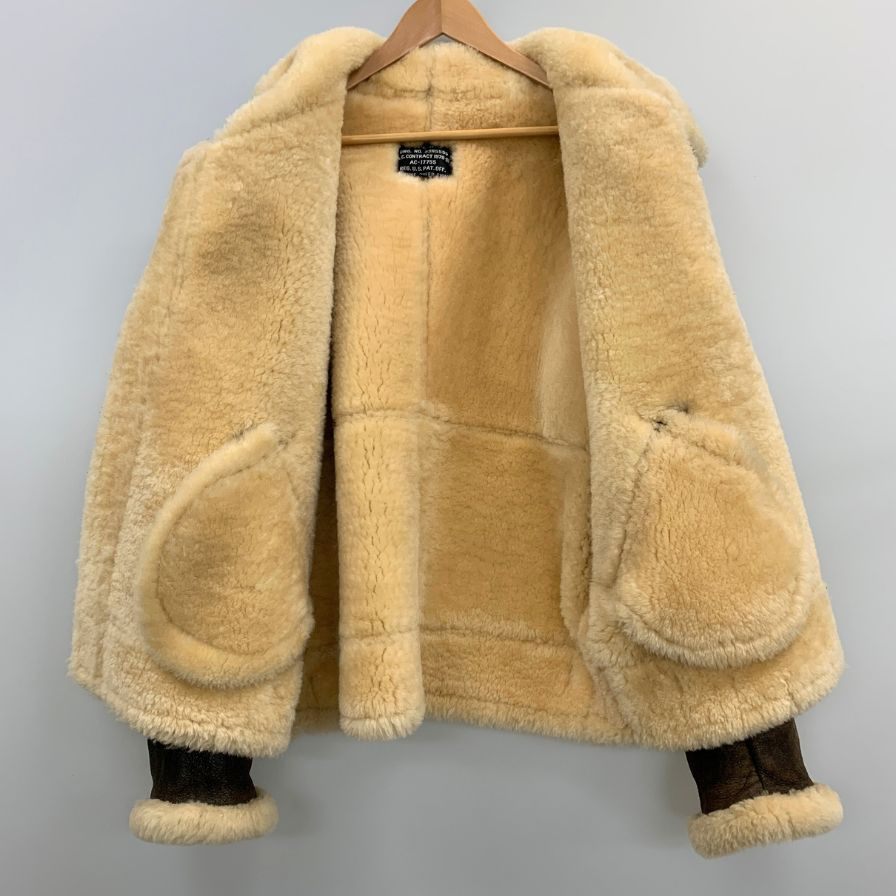 中古◆エーシーコントラクト ムートンジャケット 33H5595 メンズ ブラウン サイズM A.C.CONTRACT 【AFG1】