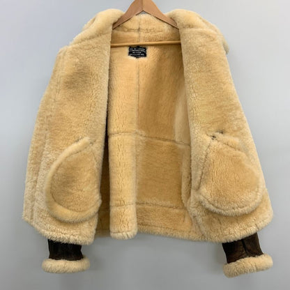 中古◆エーシーコントラクト ムートンジャケット 33H5595 メンズ ブラウン サイズM A.C.CONTRACT 【AFG1】