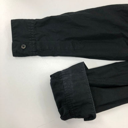 美品◆シンヤオフィシャル ノーカラーシャツ メンズ ブラック サイズ3 SHINYA OFFICIAL 【AFB2】
