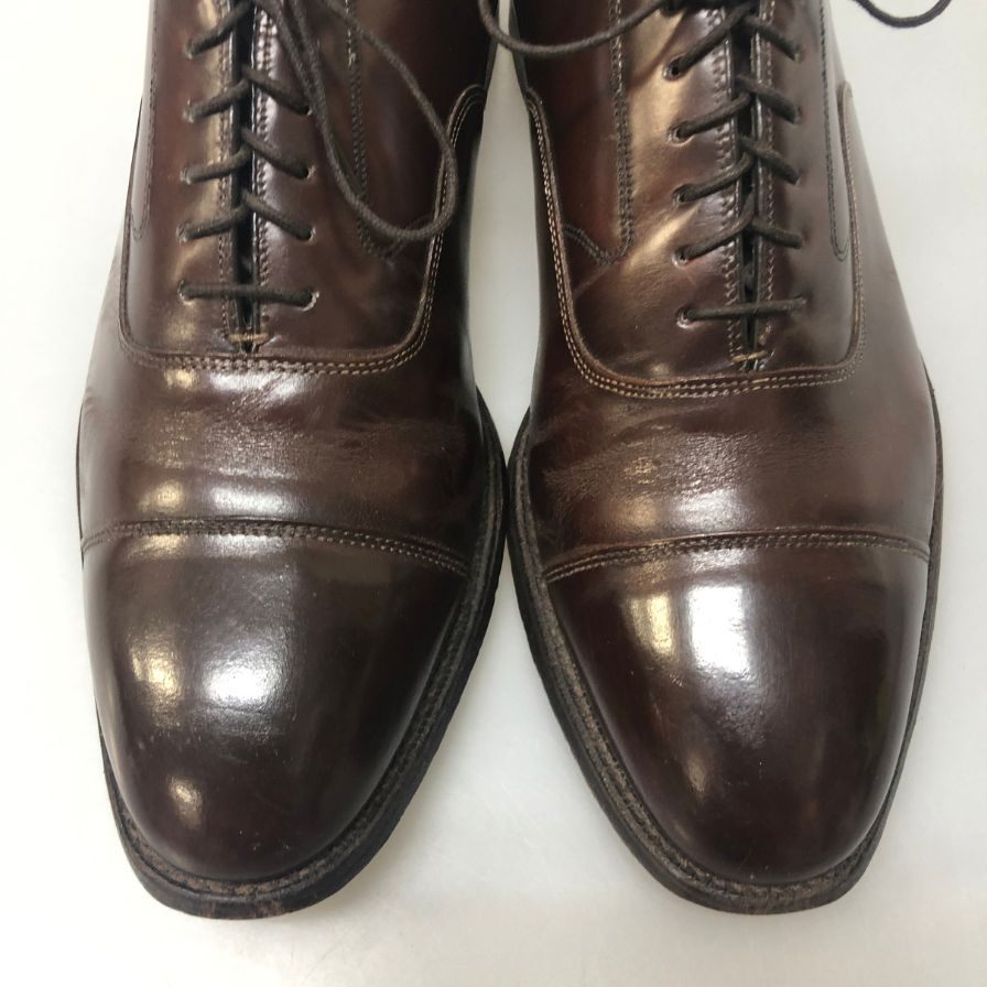 ジョンストン＆マーフィー レザーシューズ ストレートチップ オプティマ カーフ ブラウン メンズ サイズ10D Johnston&Murphy 約28.0cm【AFC1】