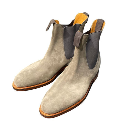 ジェイエムウエストン チェルシーブーツ 705 グレー スエード  サイズ9D メンズ  J.M.WESTON ブーツ 約27.0cm【LA】【中古】