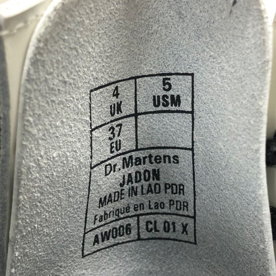 ドクターマーチン レースアップブーツ ジェイドン サイドジップ レザー 15265100 ホワイト レディース サイズUK4 Dr.MARTENS JADON 約23.0cm【AFD6】