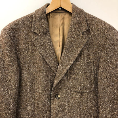 中古◆ヒューゴボス ツイードジャケット メンズ ブラウン系 サイズ48 HUGO BOSS 【AFA15】