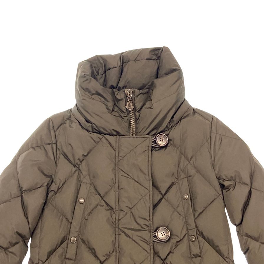 極美品◆モンクレール ダウンコート ヴォロージュ 15AW サイズ00 カーキ系 レディース MONCLER VAULOGE 【AFB36】